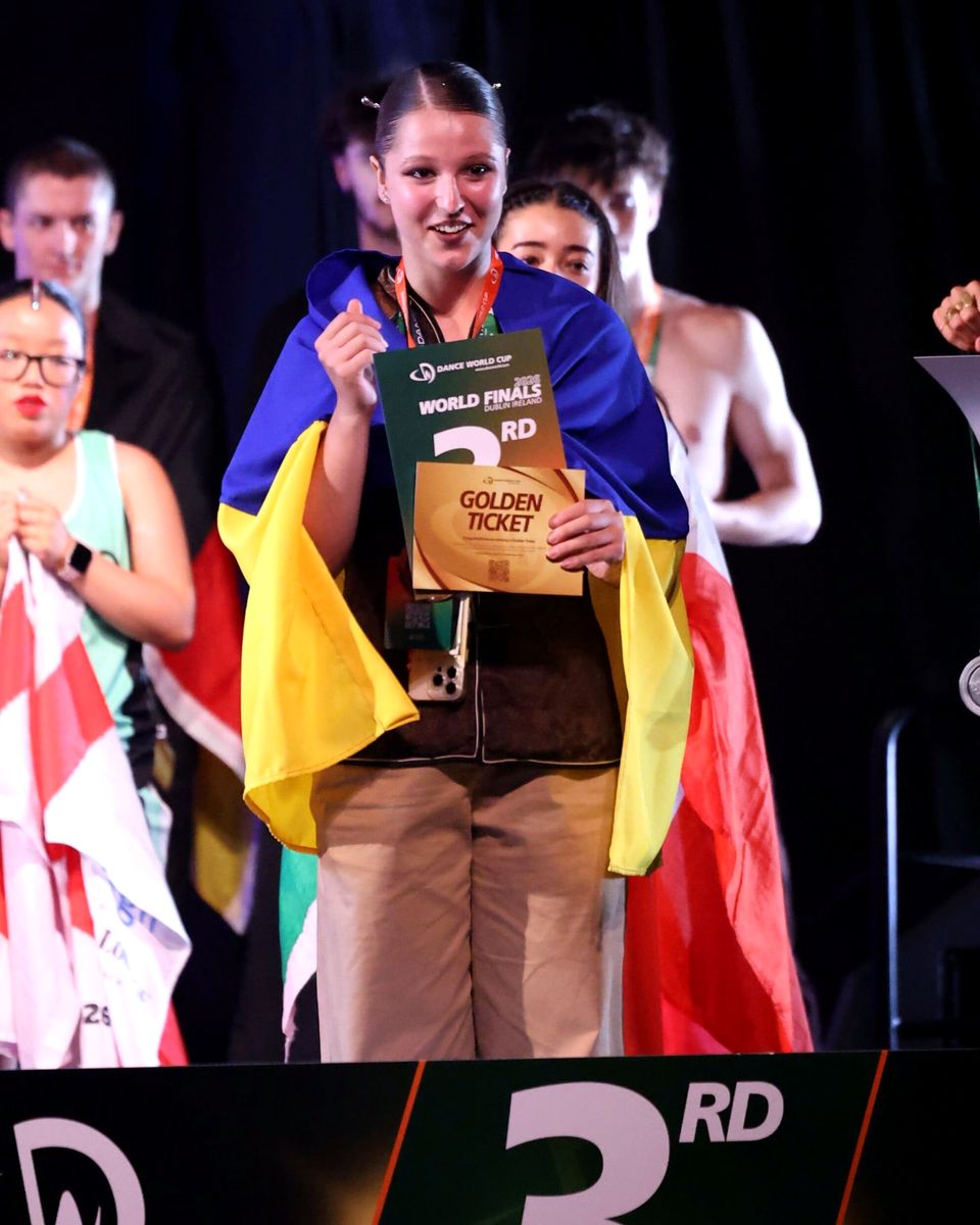 Нагородження Dance World Cup Finals 2026, Дублін: бронзова призерка з Golden Ticket збірної України